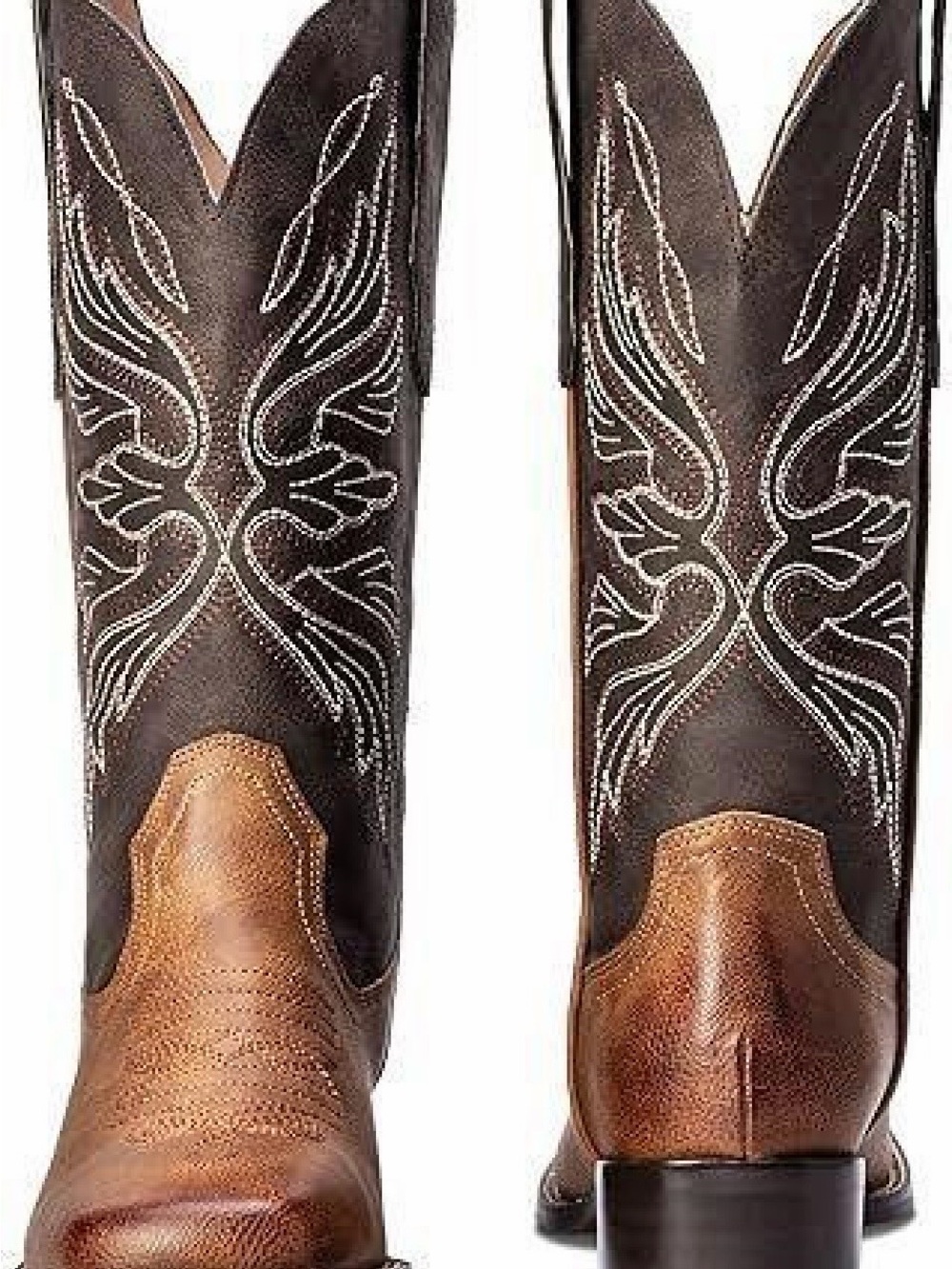 Classic Brown Two-Tone Western Men's Boots